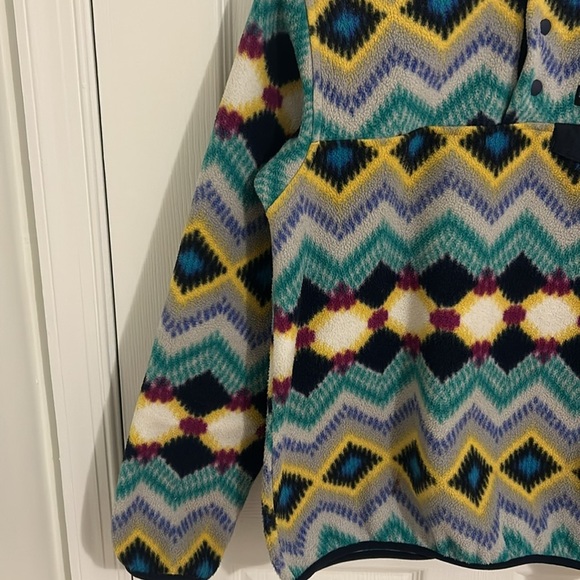 Patagonia Pullover Synchilla Snap T Blue Timber Twist Fleece Pullover Size Small - Picture 5 of 15